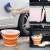 Import 10L/5L/3L Collapsible Bucket Portable Folding Bucket Lid Silicone Car Washing Bucket Outdoor Fishing Travel Home Storage from China
