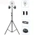 Import 10&quot; Selfie Ring Light with Tripod Stand - LED Camera Selfie BT Ring Light with 3 Phone Holders for Photography YouTube from China