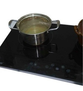 110V 2 Burner Electric Stove Induction Cooker Electromagnetic Ceramic Stove 2 Zone Cooking Hot Plate 3000w