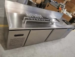 1.2m/1.5m/1.8m Length Customized Stainless Steel Bubble Tea Counter Milk Tea Work Table For Sale