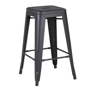 12&quot;-30&quot; gunmetal Industrial metal bar stool