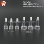 13mm 20mm soft high transparent PVC Trumpet Head dropper cap for vial bottle