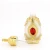 Import 15 ml gold double-sided colored stone glass perfume bottle,factory custom perfume bottle from China