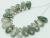 Import 15X7 MM Pair Natural Green Moss Agate Smooth Teardrop,Loose Gemstone Bead,Earring,Fashionable Jewelry,Handmade from India