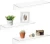 Import 17 Inch Clear Acrylic Floating Shelves Wall Mounted Modern Display Racks from China
