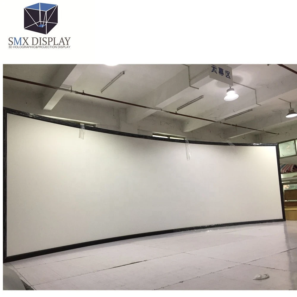 180 Degree immersive driving simulator curved projection screen, customized screen