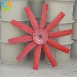 1800mm Diameter Aluminum Material Cooling Tower Axial Fan impeller The Fixed Type With 4 Blades
