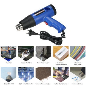 1800W Fast Heating Hot Air Gun Industrial hair dryer Adjustable Temperature hot gun soldering Heat gun Blower 4 Nozzles AC220V