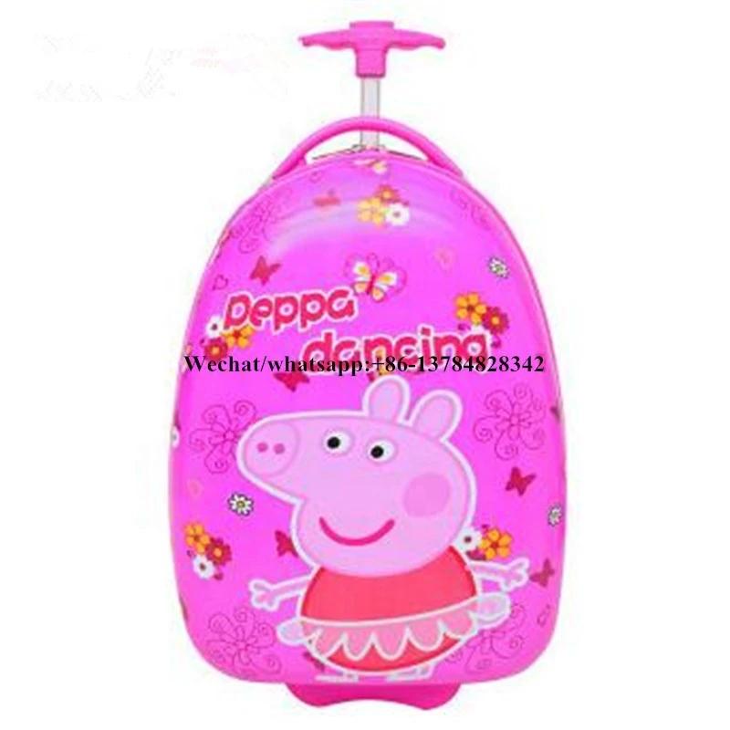 18&quot; 19&quot; Cute Cartoon Suitcase Children Rolling Luggage bag Spinner kids travel backpack Trolley kid luggage with mute wheels