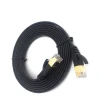 1M Black RJ45 Cat7 Flat Network Patch Cords in Stock signal cables