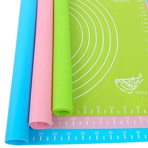 1PC 40*30 cm Sweet Color Silicone Nonstick Pastry Mat Kneading Dough Mat Scale show Baking Board Cake Tools Kitchen Utensils