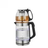 2 In 11.8L Blue LED Light Glass Kettle 2200W Tea Coffee Kettle Pot With Temperature Control & Keep-Warm Function
