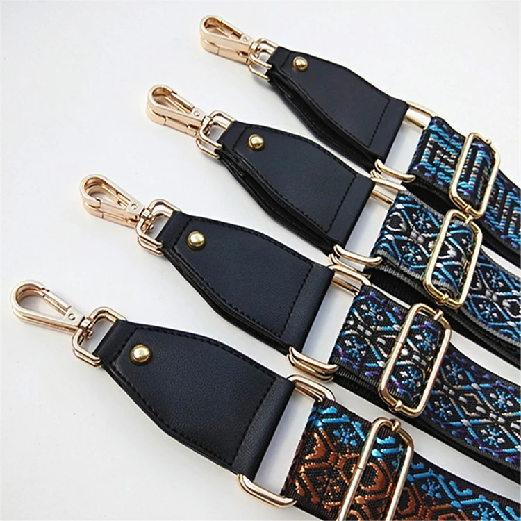 2 inch Wide Colorful Shoulder Strap , Fashion Adjustable Replacement Belt , Guitar Style Leather Cross Body Handbag Purse Straps