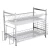 Import 2 Tier Stainless Steel Kitchen Cabinet Organizer Drainer Metal dish holder Dish Dryer Rack from China