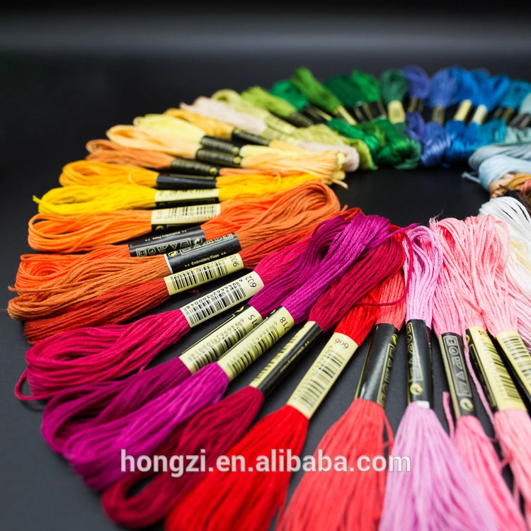 200 Pcs each  set  Different Colors Cross Stitch Cotton Embroidery Thread Floss Craft DIY stitch kit