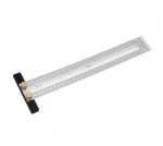 200/300/400mm Stainless Steel Precision Marking T Ruler Hole Positioning Measuring Ruler Woodworking Scriber Scribing T