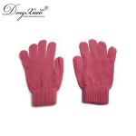 2018 hot sale pure colour cashmere gloves