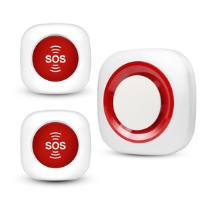 2019New Arrival Wireless GSM SOS Emergency Alarm System ,Panic Button Caregiver Pager Kit for Pregnant and Elderly