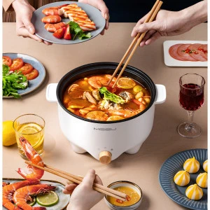 2020 New Design Electric Frying Pan With Glass Lid Cooking Skillet Small Mini Portable For Home Using
