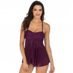 2020 New Plus size bikini halter pregnant women two-piece swimsuit lady conservative high waist split swimsuit bikini