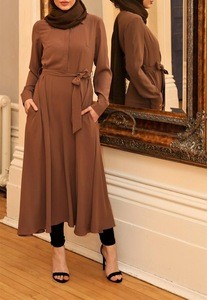 2020 OEM flare sleeve dressgirls abaya trendy modern islamic clothing
