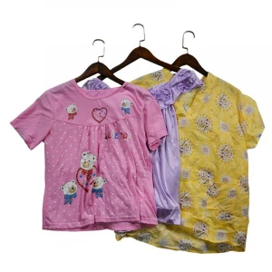 2020 Silk Pajama Set Cotton Sleepwear Nightgown Used Clothing in stock Second Hand Clothes in bale
