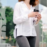 2020 Spring Custom Women Real Silk Shirt Long Sleeve Office Lady Shirt Blouse