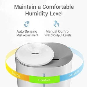 2020 Top Fill Cool Mist Air Humidifiers &amp; Essential Oil Diffuser - Smart 4L Ultrasonic Humidifier for Home with Auto Shut Off