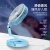 Import 2021 New 360 Rotatable Oscillating Mini Fan Portable Small 6 Inch Clip On Table Fan With Led Light from China