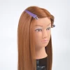 20inch Brown Synthetic Hair Training Heads for Hairdresser Mannequins Training Doll Heads