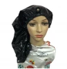 22 inches length Pvc curly hair bath caps adjustable slap clasped large waterproof long shower caps for women