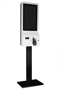 23.6 Inch LCD Touchscreen Self Payment Kiosk Wall mounted / Floor standing Kiosk with Printer and Card Reader