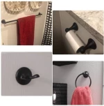 24 Inch Towel Rack Wall Mounted Oil-Rubbed Bronze Bathroom Hardware Set
