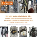 24V 250W Electric Bicycle Motor Kit With Throttle Handle And Brake Sensor For V Brake Bicycle
