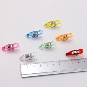 2.7*1*1.5cm colorful plastic sewing clips for quilting or crocheting and crafts