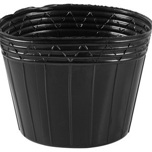 290*220mm HDPE Reusablel Plastic Black Soft Flower Nursery Pot