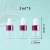 Import 2ml White Glue Head Glass Bottle with Rose Red Circle Transparent Glass Essential Oil Travel Packing Sample Convenient from China