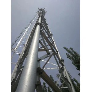 3-leg Galvanized Tubular Tube Pipe Telecom Communication Telecommunication Steel Tower