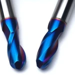 3.175mm Solid Carbide 1 Flute Aluminum Milling Cutter Single Flute Corner Radius Cutter