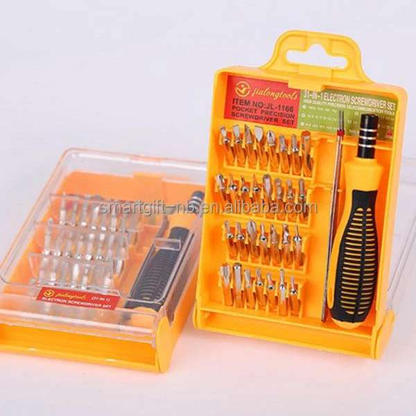 32 In 1 pocket precision magnetic screwdriver bit tool kit