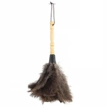 35 CM Wooden Handle and Eco-Friendly Reusable Handheld Ostrich Feather Duster