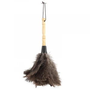 35 CM Wooden Handle and Eco-Friendly Reusable Handheld Ostrich Feather Duster