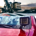 36W amber red blue white dual side shooter 4 inch square driving strobe light led flash light led offroad light