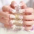 Import 3D New Nail Art Supplier Pearl Decoration Artifucial Nails Easy Press On Nails from China