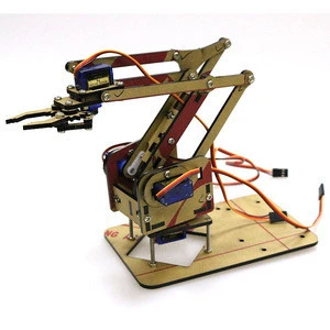 4 DOF Acrylic Mechanical Arm Robot Manipulator Claw for Arduino Maker Learning DIY Kit Robot