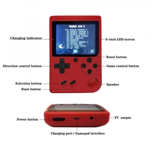 400 in 1 8 Bit Portable Handheld Retro Video Game Console Player Gaming Portatil Mini Arcade Videogames Machine 8bit Hand Held