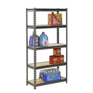 5 tiers light duty shelf adjustable shelving steel racking shelf rivet metal rack for home office shed
