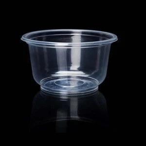 500ml 16oz Clear Round Disposable Plastic PP Bowl