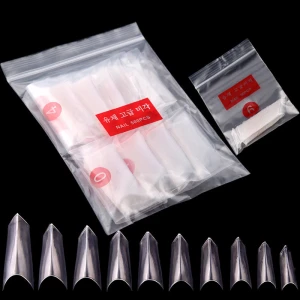 500Pcs Nail art Tips design Faux Ongles Artificial False Coffin Ballet Nail Tips Half Cover Tips  Manicure ABS Fake Nails