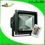 50w outdoor multi color rgb led flood light with IR Remote controller